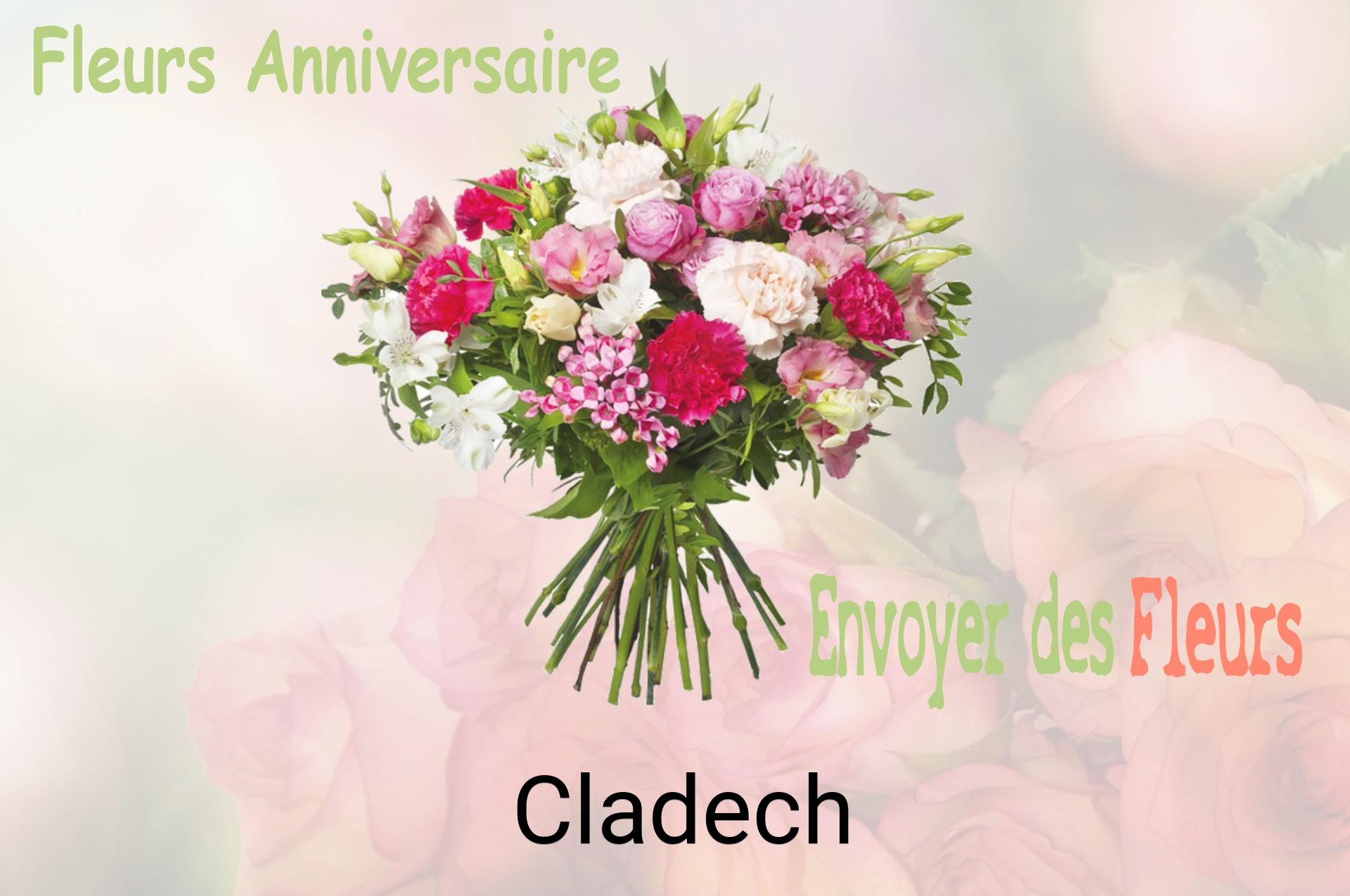 Bouquet de fleurs d’anniversaire livré à Cladech